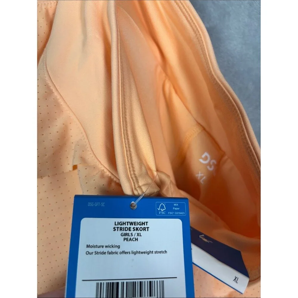 NWT New DSG Coral Performance Mid-Rise Skort Size Girls XL (16)
